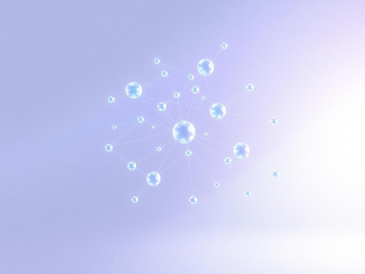Connected constellation representing topic clusters and content opportunities