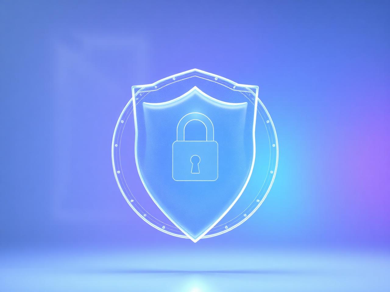 Layered glass security shield protecting connected data nodes